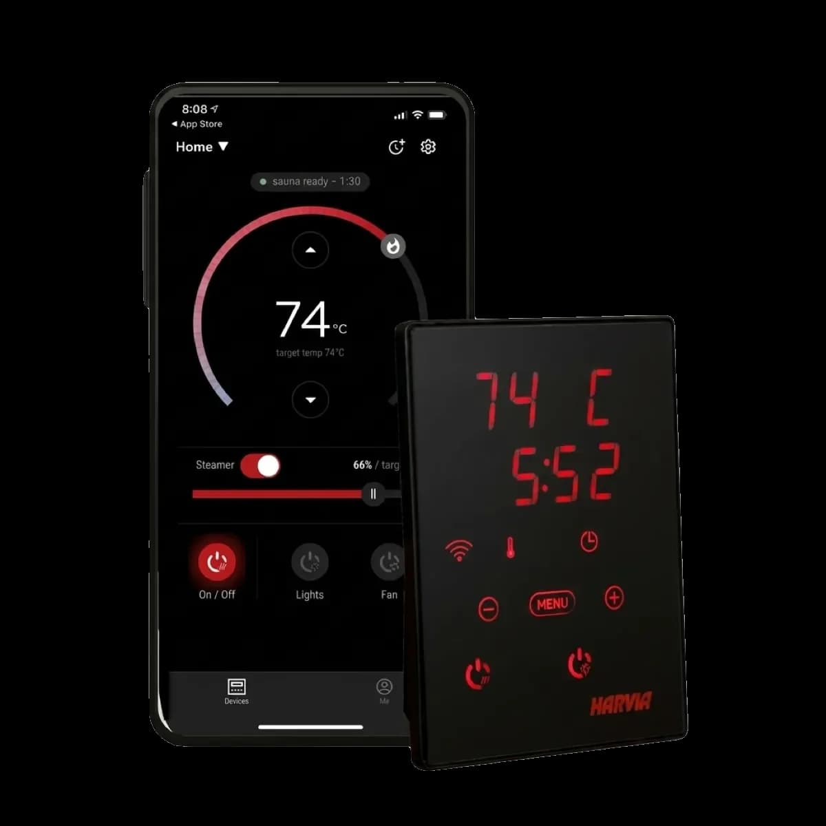 Harvia Spirit SP80E 8.0KW + WiFi Controller (Heater Kit) — heater kit — view 2